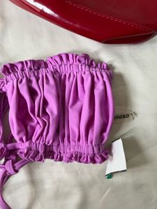 Strappy Ruffle Bikini Top