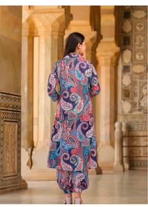 Vibrant Paisley Print Kurta