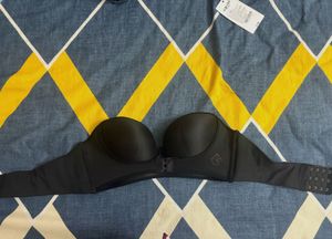 Black Strapless Push-Up Bra
