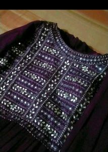 Purple Embellished Lehenga Choli