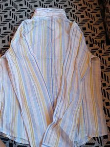Striped Long Sleeve Button-Up Shirt