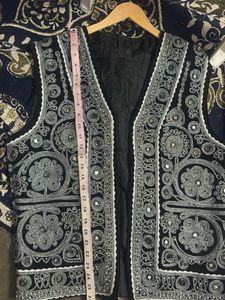 Embellished Black Ethnic Vest