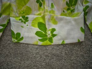 Green Floral Crop Top