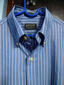 Arrow Striped Button-Down Shirt