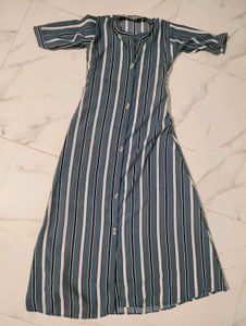 Blue Striped Anarkali Kurta💙