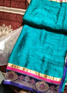 Beautiful Teal Saree