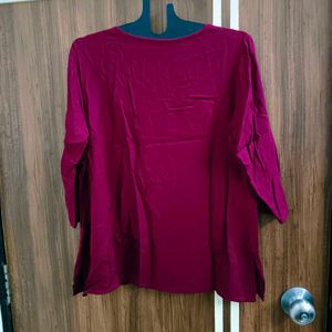 🛍️ Burgundy Tunic Top ⭐⭐⭐⭐⭐