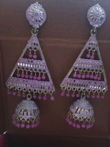 Bohemian Red Stone Dangle Earrings