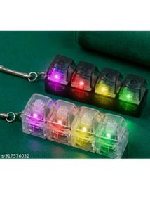 4-key mechanical keyboard fidget keychain