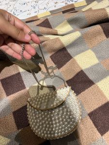 Elegant Beaded Clutch Bag