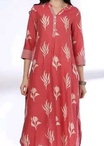 Vibrant Floral Print Kurta