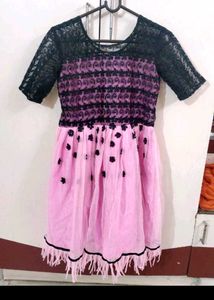 Pink &amp; Black Party Dress