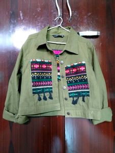 ZARA Boho Embroidered Jacket