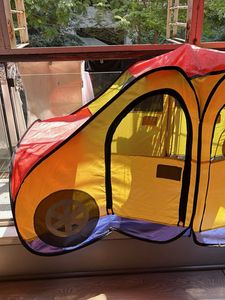 Kids Play Tent - Yellow School Bus with balls