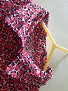 Floral Print Short Sleeve Top