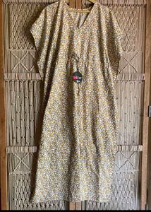 Floral Print Kaftan Nighty