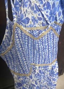 Beautiful Blue Floral Kurta set
