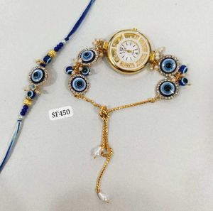 Evil Eye Watch & Rakhi Set