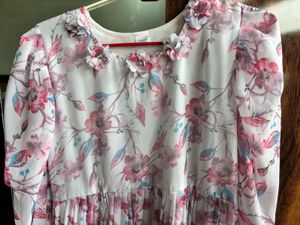 Floral Pleated Midi Dress