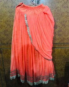 Peach Ethnic Lengha