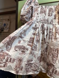 A&amp;F Smocked Poplin Dress with Pockets