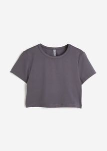 H&M Grey Cropped Tee