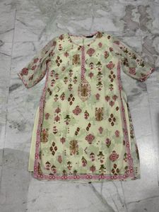 IMARA Floral Print Kurta with Palazzo Pants