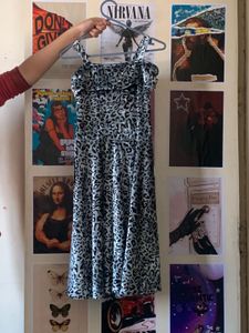 Stylish Animal Print Midi Dress