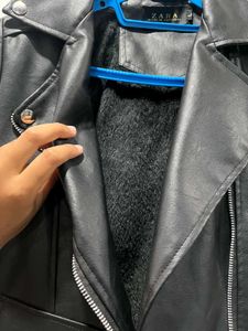 Black Faux Leather Biker Jacket🖤