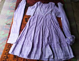 Beautiful Lavender Kurta Set with Dupatta