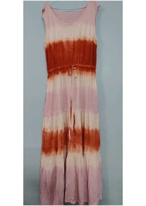 Boho Tie-Dye Tiered Maxi Dress