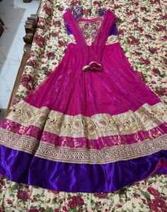 Stunning Pink & Purple Lehenga Choli