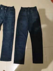 Stylish Dark Wash Denim Jeans - Set of 2