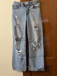 Distressed Light Wash Jeans