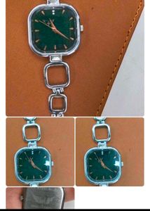 Elegant Square Dial Silver Watch