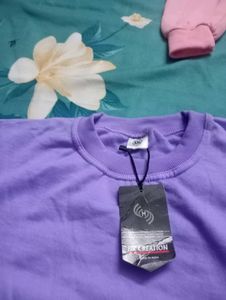Lavender Crewneck winter Tshirt