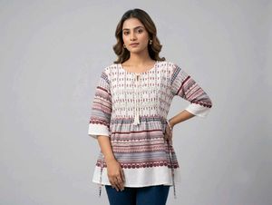 Stylish Printed Tunic Top