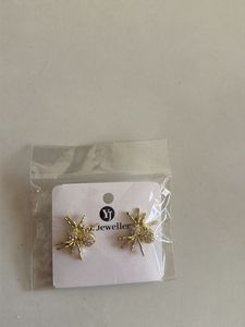 Gold Spider Earrings