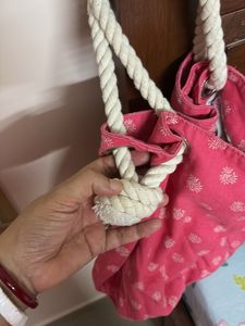 Pink Floral Hobo Bag