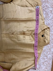 Boys 3 Piece Sherwani Green And Golden