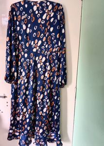 Patterned Blue Duster