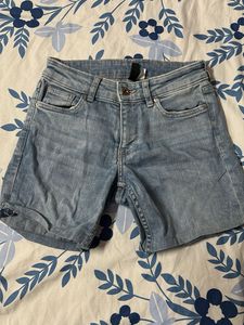 Light Wash Denim Shorts