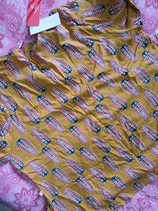 Beautiful Yellow Print Kurta