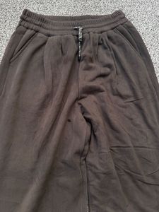 Brown Wide Leg Sweatpants