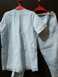 Light Blue Pajama Set