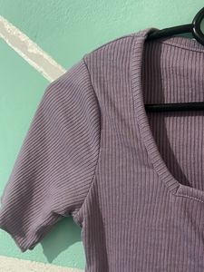 Lavender Crop Top