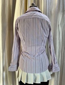 SISLEY Striped Button-Up Shirt