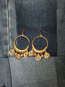 Boho Hoop Earrings with Charms