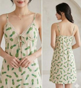 Cute Pineapple Print Night Dress