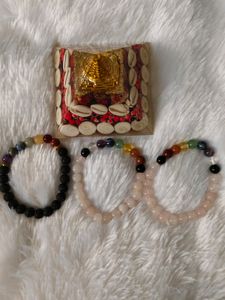 Shree Yantra+3 Seven Chakra Brecelet